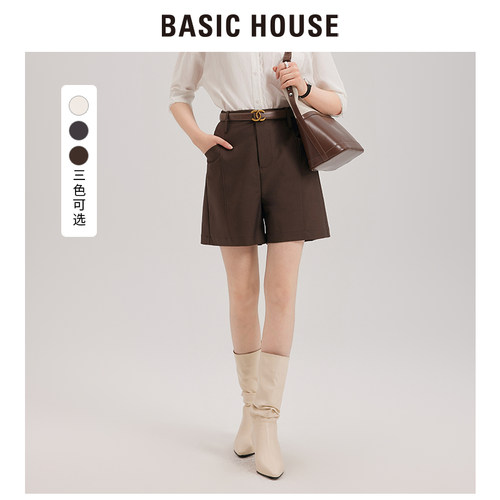 BasicHouse易打理直筒短裤