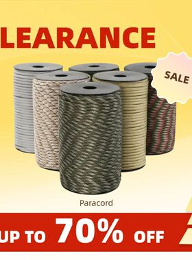 Clearance_100m 550 Military Standard 9-Core Paracord Rope 4m