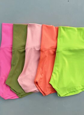 Sexy Solid Color Women Fitness Sport Short High Waist Athlet