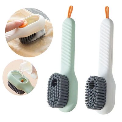 Cleaning Brush Soft Bristled Liquid Shoe Brush Long Handle B