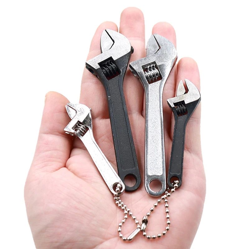 Mini 2.5/4 Inch Adjustable Spanner Open-End Wrench Tools Sma