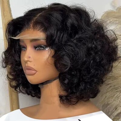 250% Body Wave HD Lace Frontal Wig Short Bob Wig Human Hair