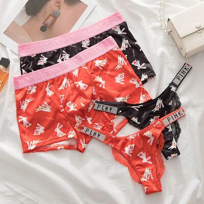 Couple Underwear Women Low Waist Thong Sexy Underwear Breath