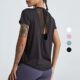 Tops Short Drying Yoga Quick Clothes Running Loose Sleeved