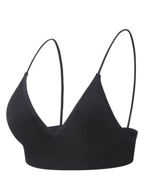 Women Seamless Bra Camisole Underwear Black Blue S M L Breat