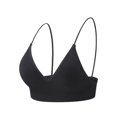 Women Seamless Bra Camisole Underwear Black Blue S M L Breat