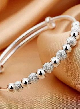 Charms 925 Silver-Color Luxury Beads Bracelets Bangles Cute