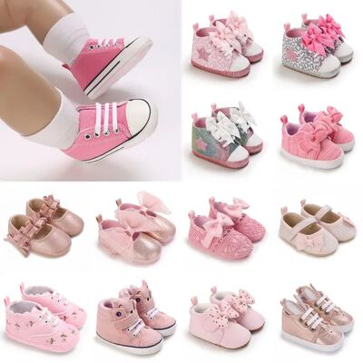 0-18 months Pink Baby Shoes Princess Fashion Sneakers Infant