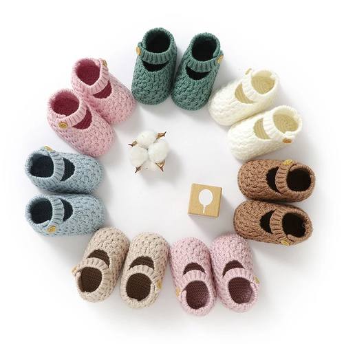 Newborn Baby Shoes Knit Toddler Clothes Accessories Infant F