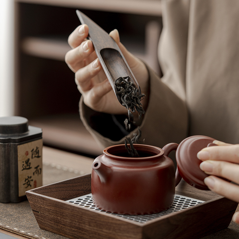 黑檀木茶道六君子配件