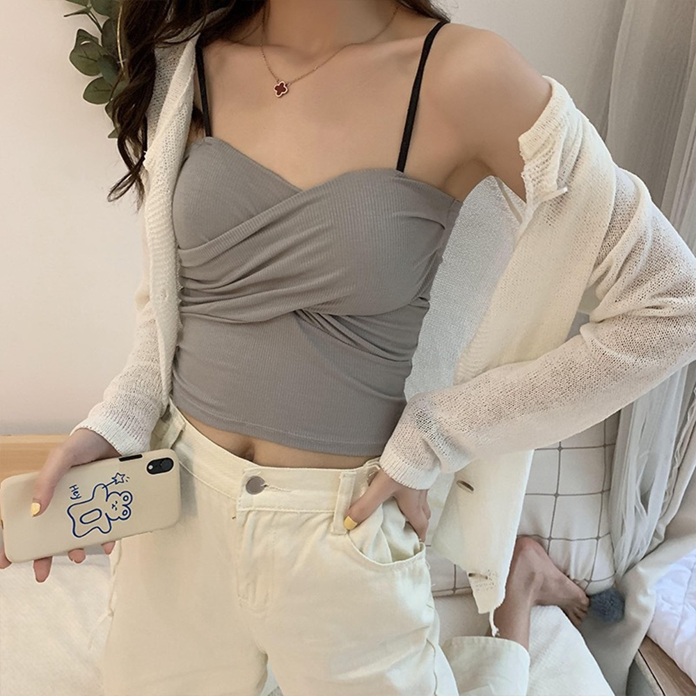 夏季新款性感美背女士内衣外穿吊带背心款裹胸无钢圈百搭打底抹胸