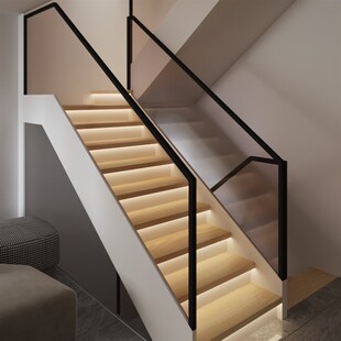 2025新款感应灯楼梯踏步灯免布线网红楼梯灯带踏步感应梯步台阶灯