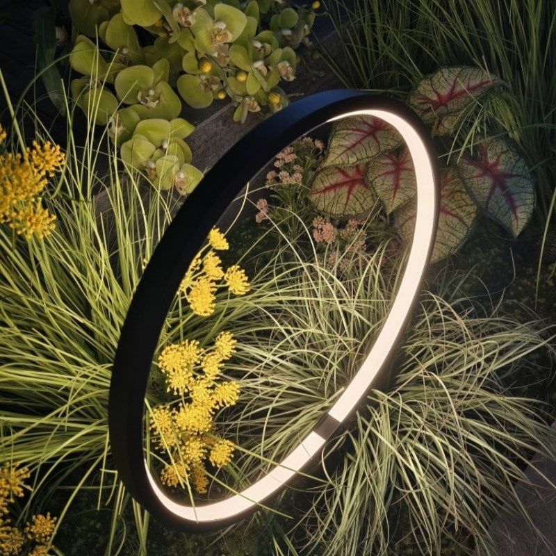 低压24V圆形灯现代户外防水led圆环草坪灯别墅花园圆形插地花园灯,家装灯饰光源,草坪灯,淘宝优惠券,粉丝福利购,淘宝优惠卷