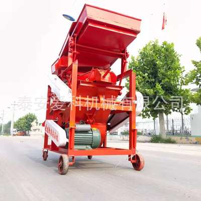 花生排杂去石除尘机农用机械振动筛选石头清杂自动装袋黑龙江适用