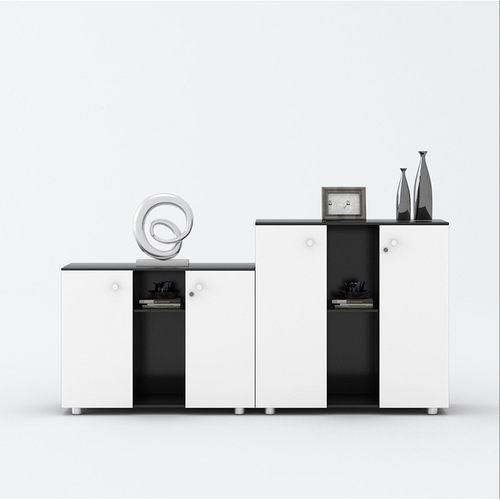 定制文件柜办公矮柜木质储物柜带锁小柜子床头柜地柜活动柜资料柜