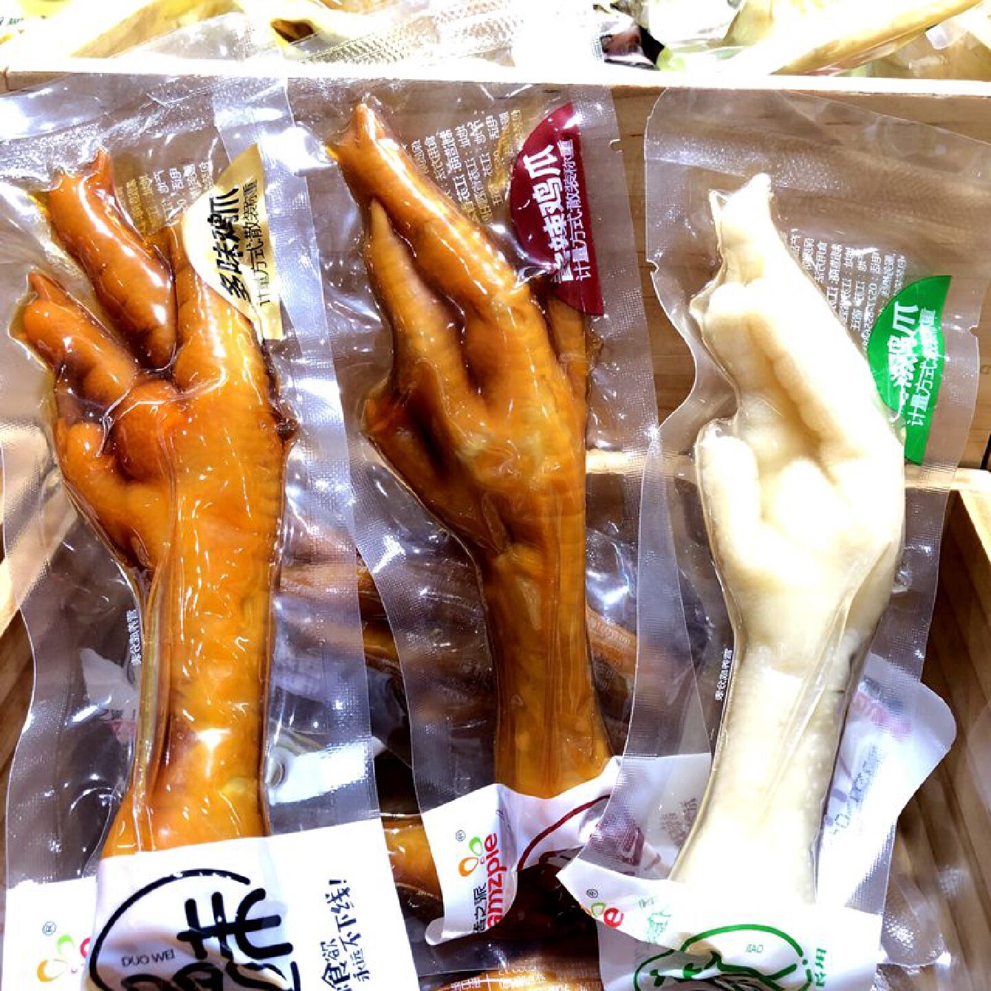 香之派多味鸡爪山椒凤爪酱辣鸡爪子卤味熟食小包装休闲零食品500g