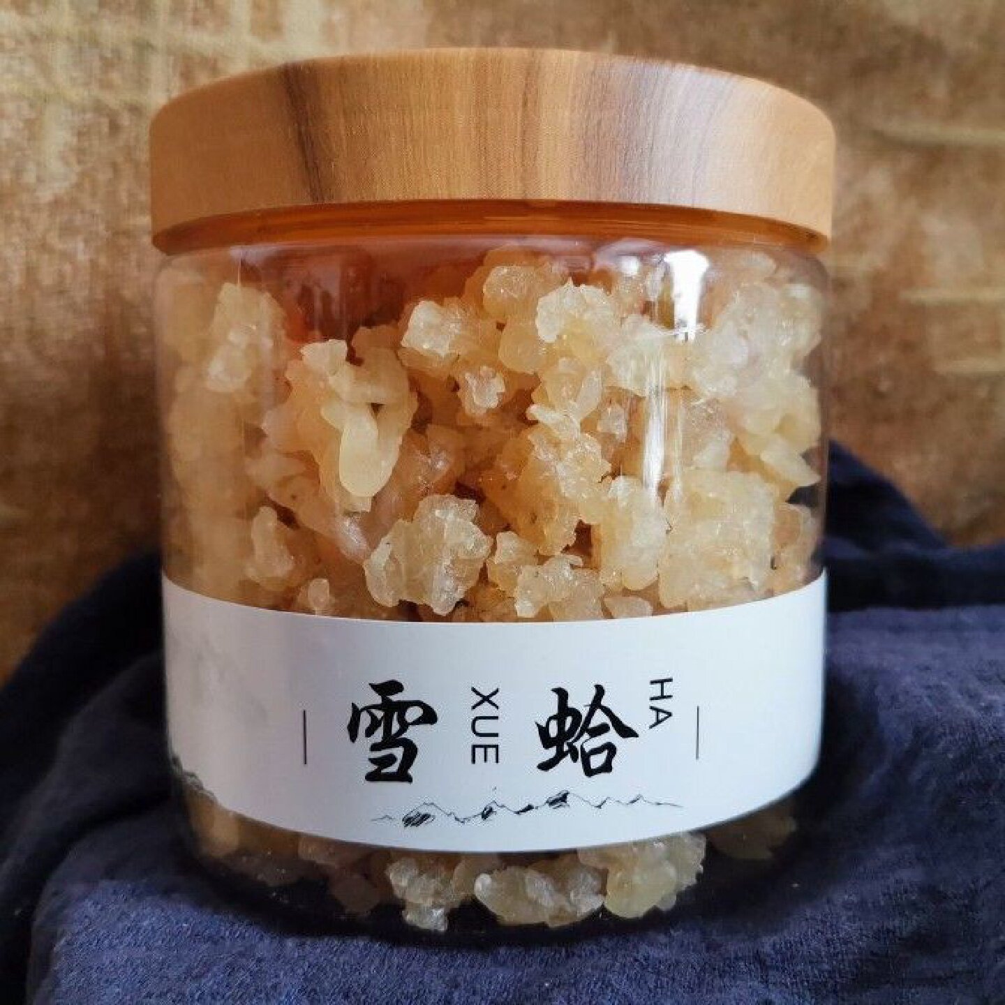 吉蛙吉林雪蛤油大粒净重400克东北雪蛤碎油足干无杂质家庭装