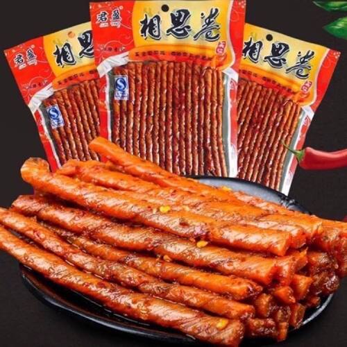 【5935人好评】君盈相思卷豆卷麻辣条100g香辣豆干豆制品8090后怀