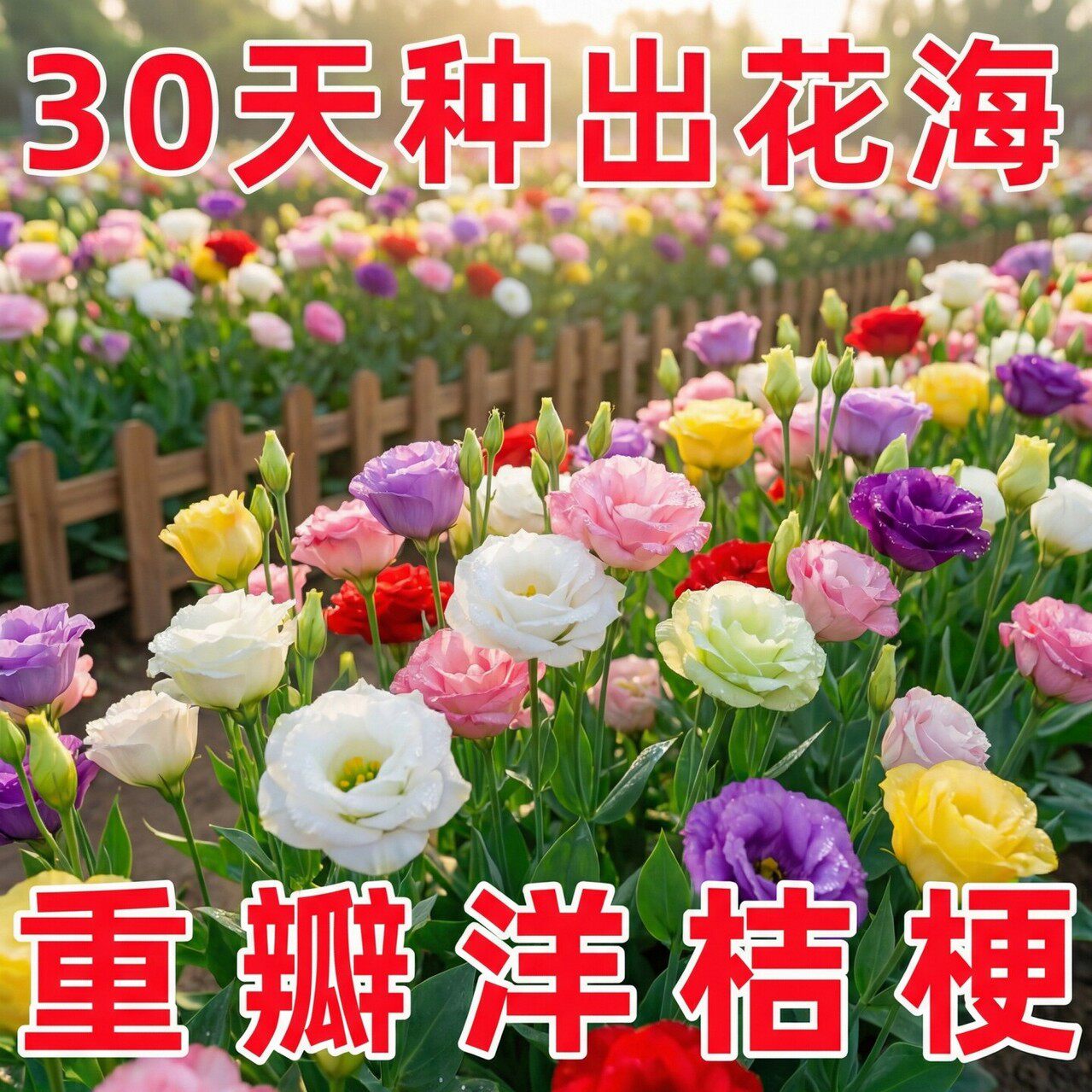 洋桔梗花种子花苗四季易种盆栽