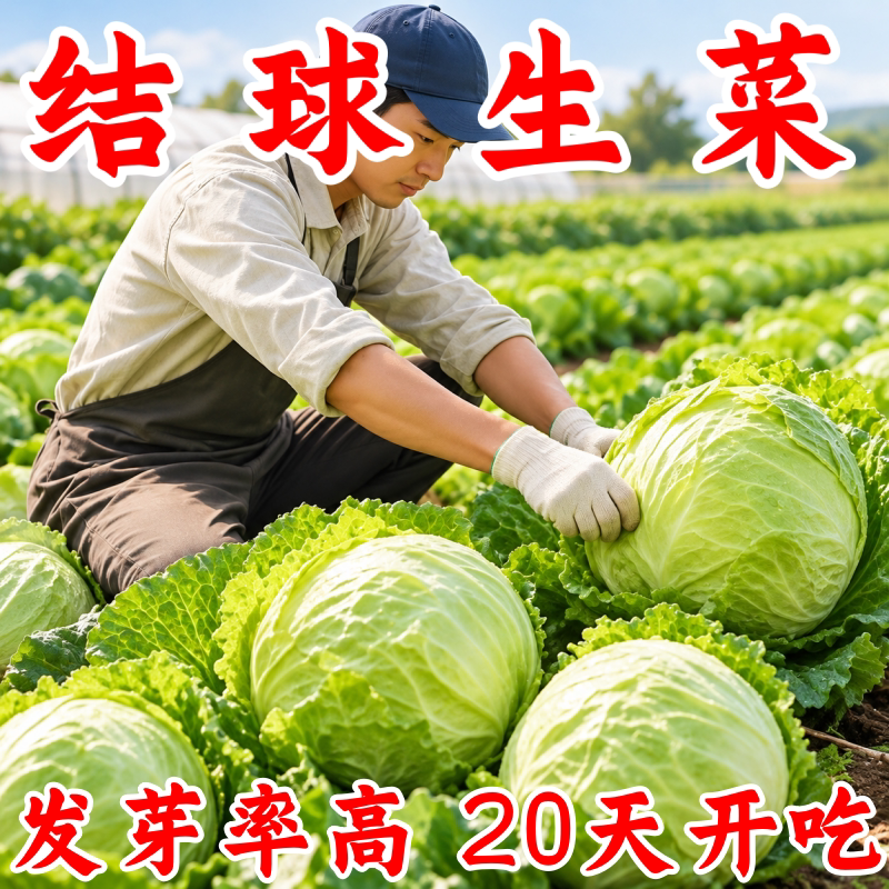 甜脆结球生菜种子四季汉堡生菜