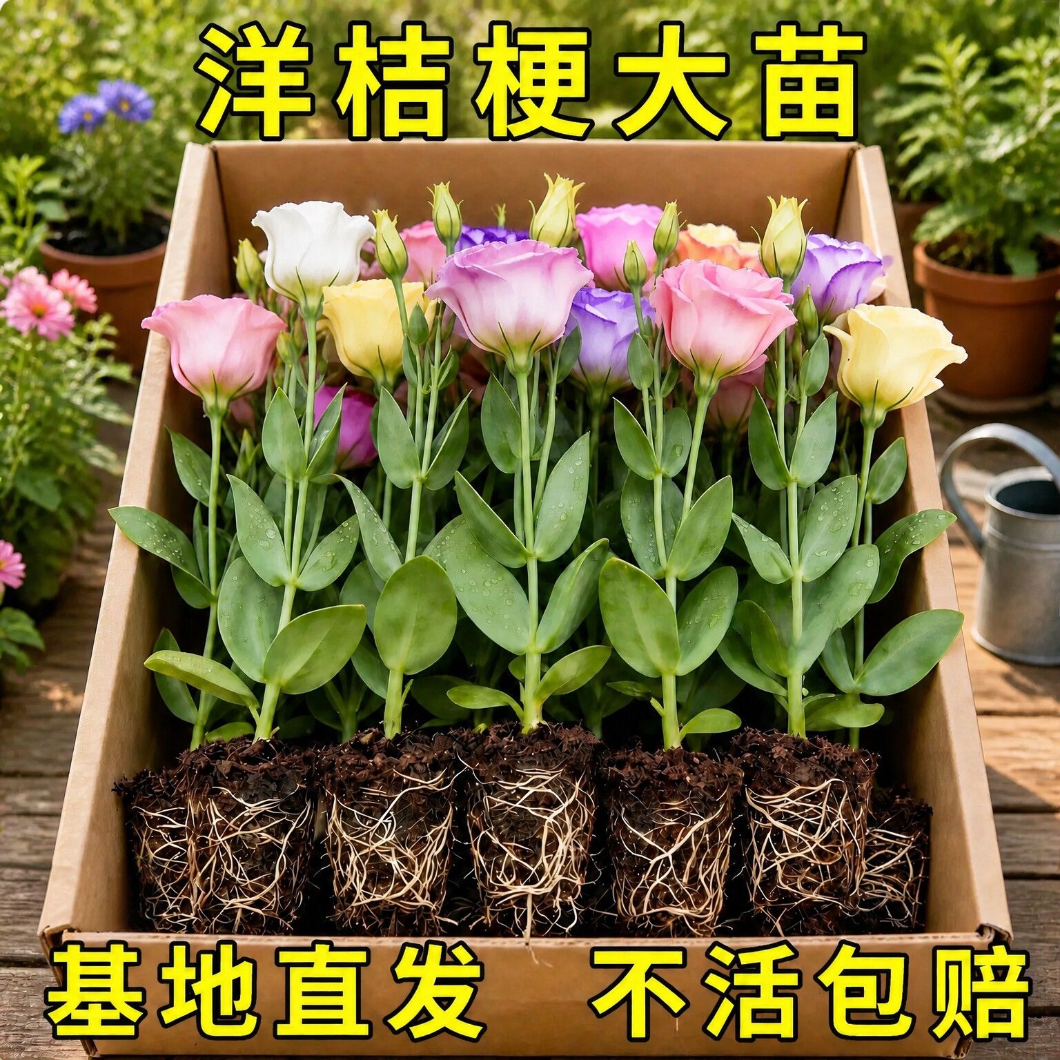 云南重瓣洋桔梗花苗易养大花