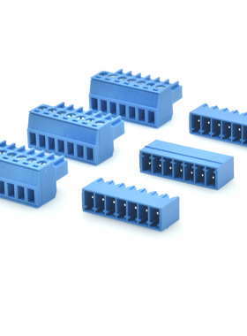 端子厂家2.54/3.5/3.81/5.0/5.08/7.62/10.16蓝色插拔式接线端子