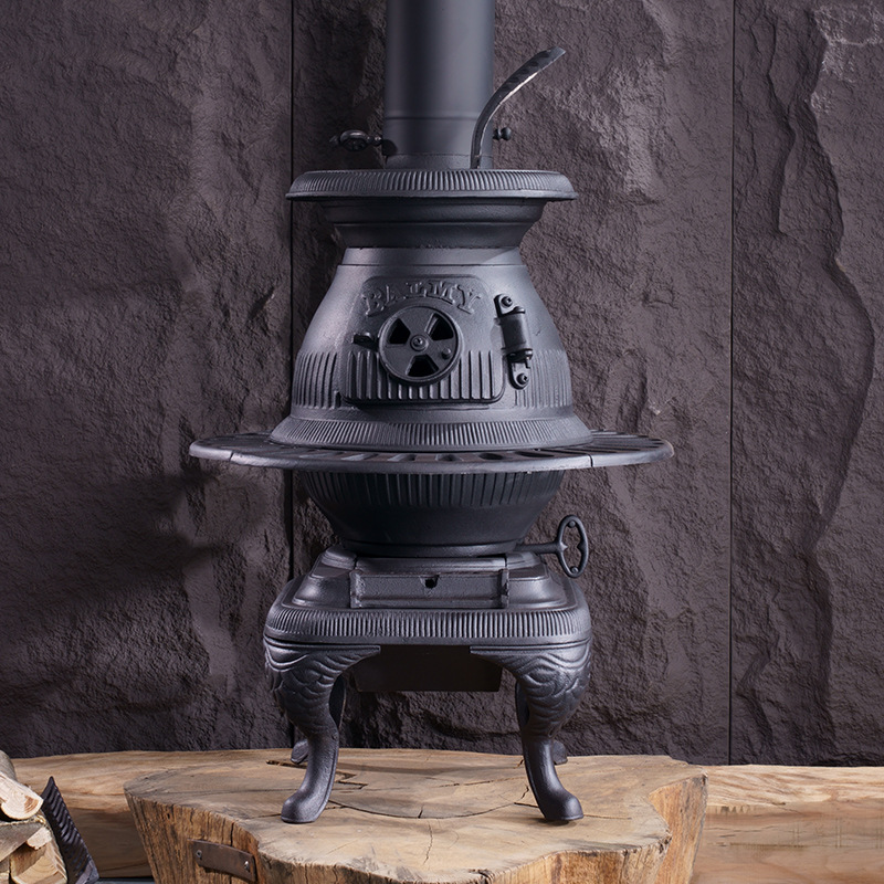 纽波特FS801A加厚铸铁真火燃木家用户外壁炉烧煤烧柴别墅取暖器