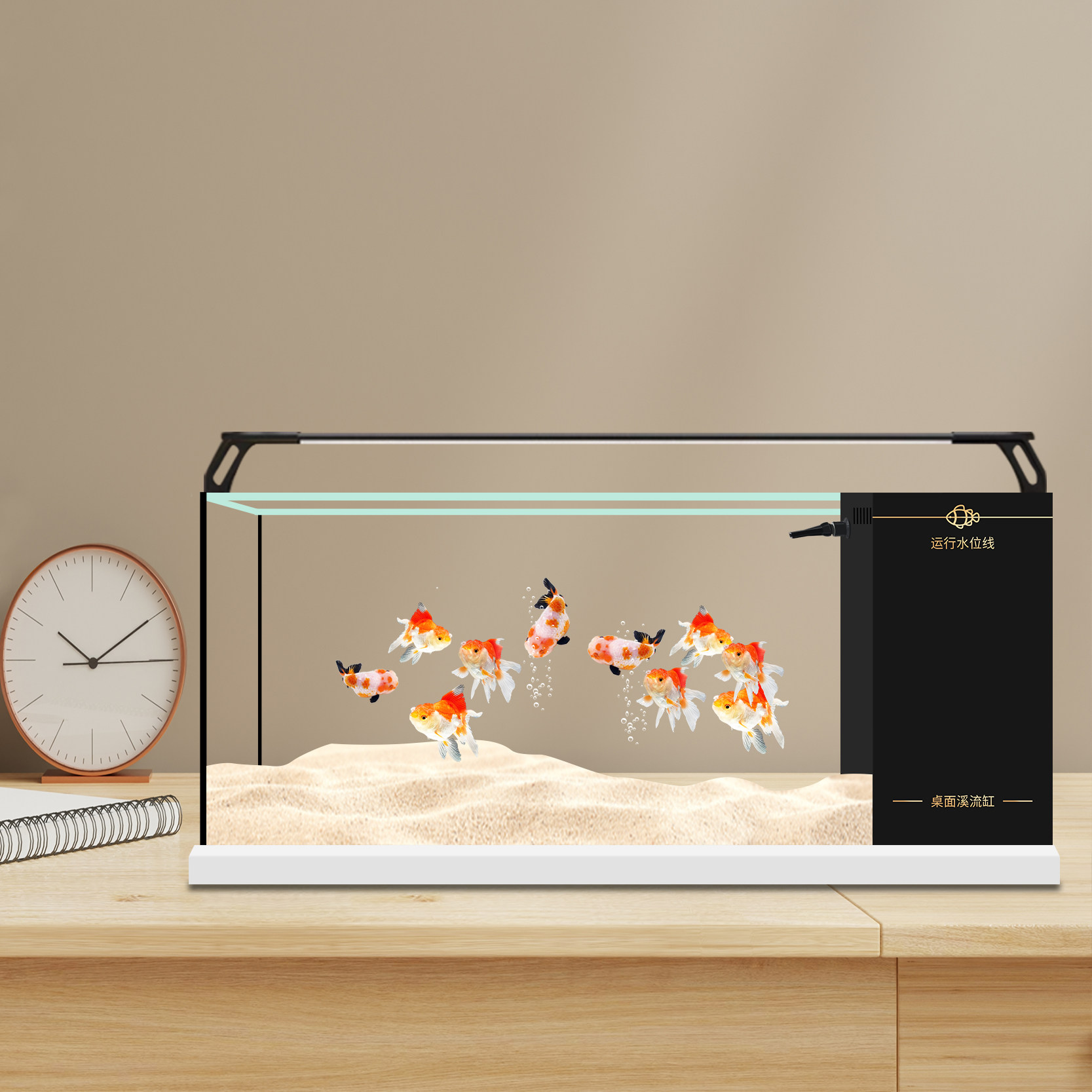 2025新款原生态溪流缸野采造景客厅桌面鱼缸过滤一体免换水水族箱,宠物/宠物食品及用品,桌面缸,淘宝优惠券,粉丝福利购,淘宝优惠卷