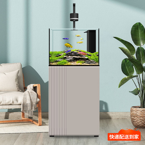 御品空间客厅免换水鱼缸配送入户
