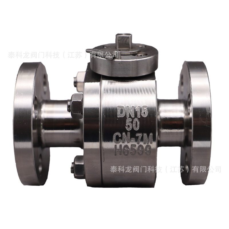 CN7M不锈钢锻造高压手动法兰球阀DN15 20 25 32 40 50 65 80