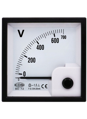 供应指针式直流毫安电压表BE-72 DC4-20mA700V 电压测量表头