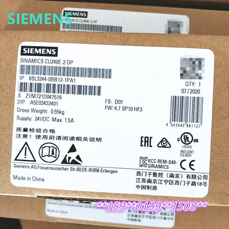 6SL3244-0BB12-1PA1 控制单元CU240E-2DP 6SL32440BB121PA1 现货