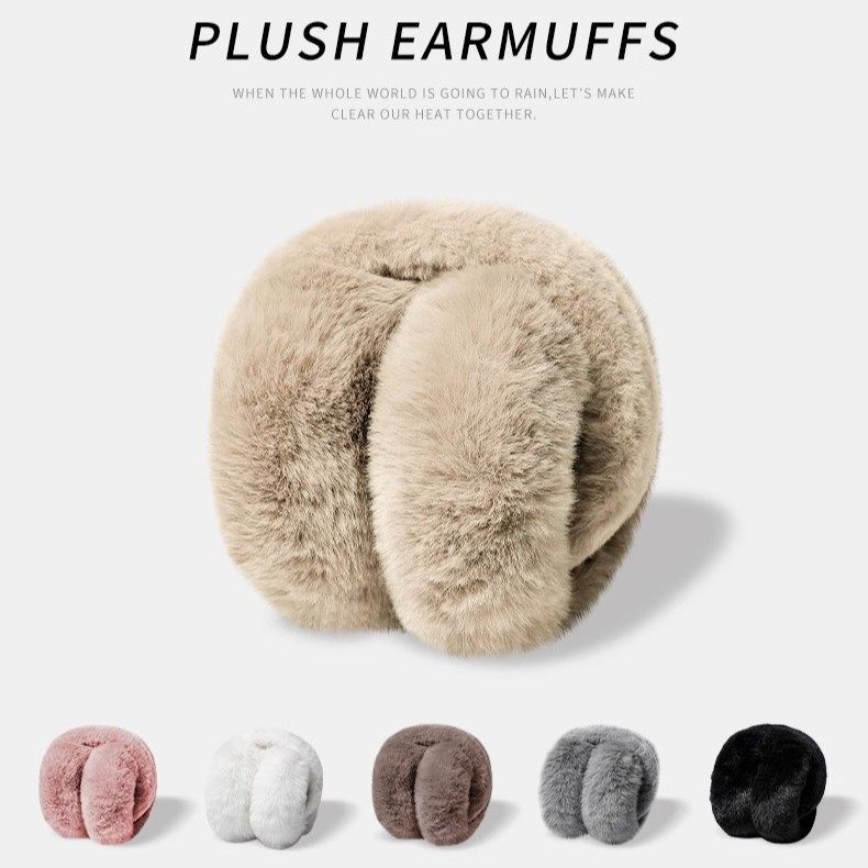 冬季毛绒耳罩新款保暖耳包护耳朵耳捂子可折叠学生防冻耳套