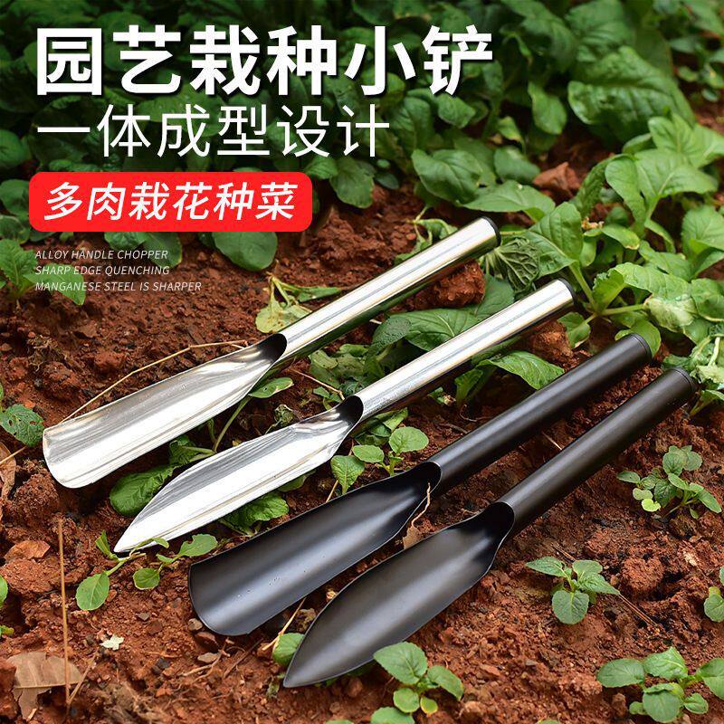 挖野菜园栽种便携园林铲迷你铁锹养花园艺多肉种植铲子不锈钢耐用