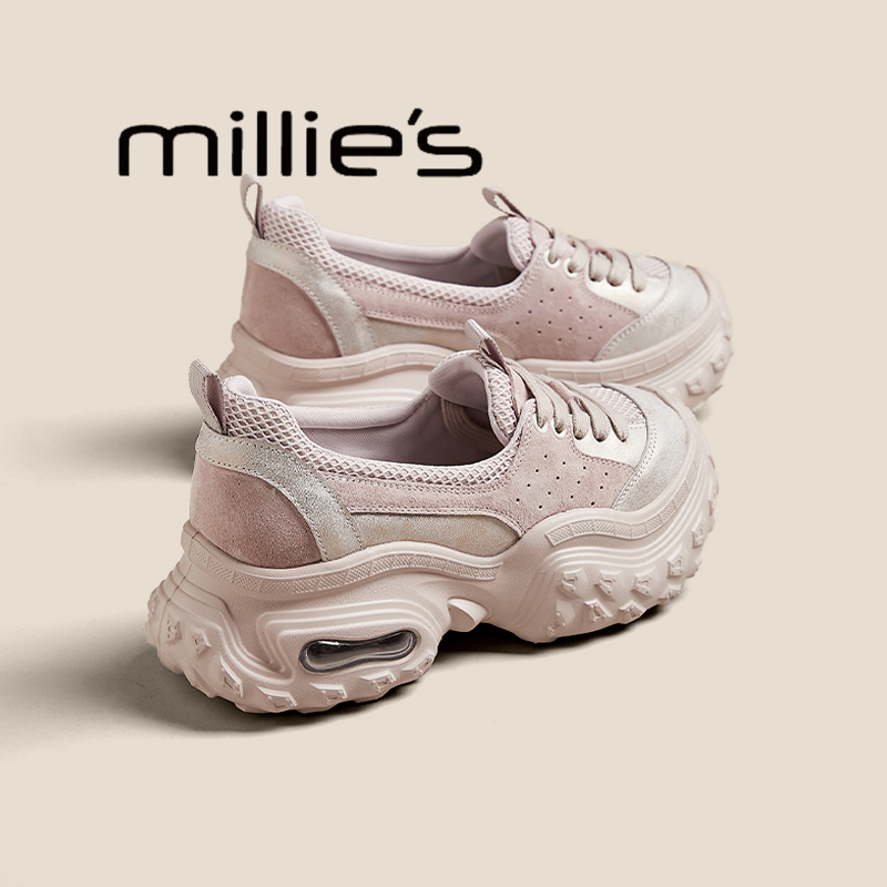 MILLIE'S/妙丽内增高老爹鞋