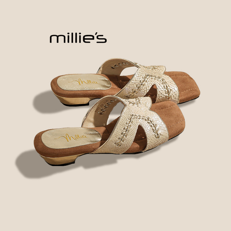 MILLIE'S/妙丽法式绝美拖鞋