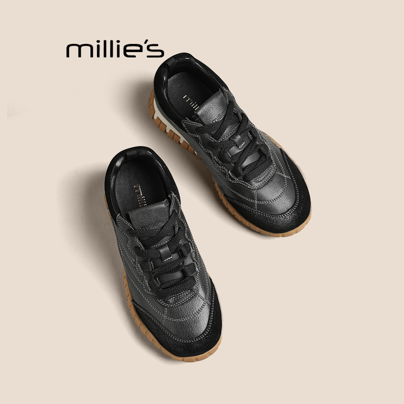 妙丽真皮复古德训鞋巨好看