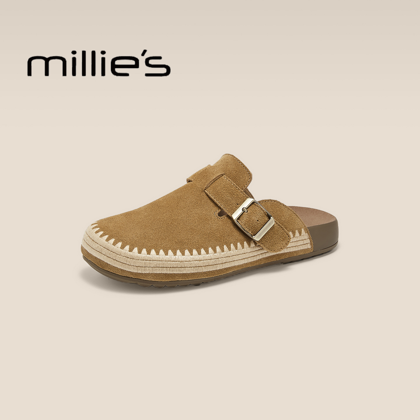 MILLIE'S/妙丽博肯拖可调节女鞋