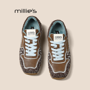 森系小众设计感阿甘鞋 妙丽方头真皮德训鞋 新款 女Z 女秋季 MILLIE