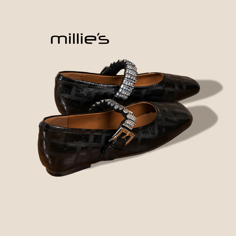 MILLIE'S/妙丽法式水钻单鞋婚鞋
