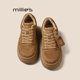 厚底圆头休闲牛反绒运动鞋 MILLIE 新款 百搭真皮女鞋 妙丽秋冬季