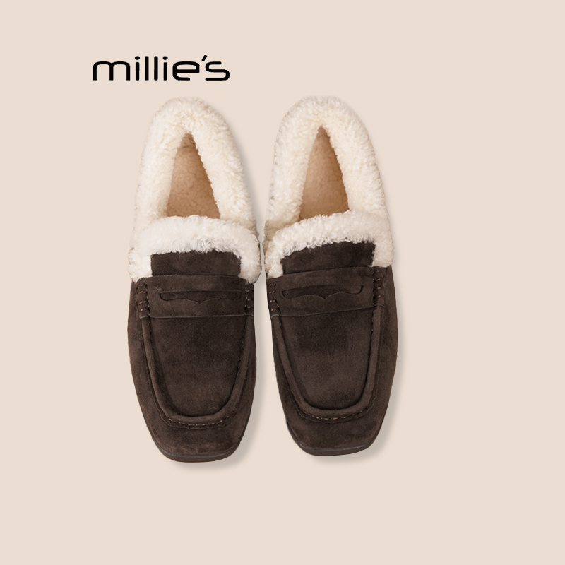 妙丽真皮厚底乐福鞋巨好看