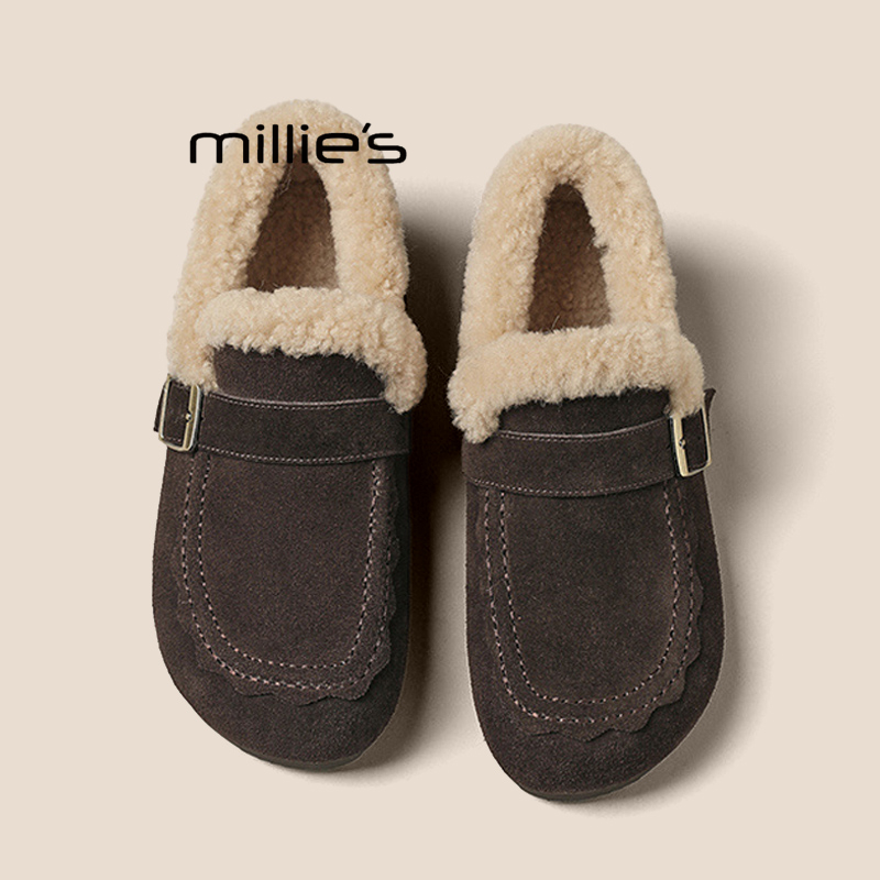 MILLIE'S/妙丽真皮勃肯鞋女