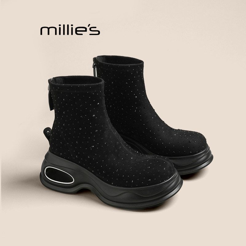 MILLIE'S/妙丽短筒靴巨好看