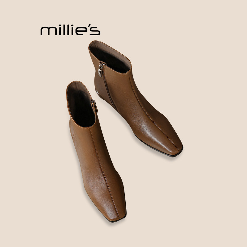 MILLIE'S妙丽真皮中跟皮鞋巨好穿