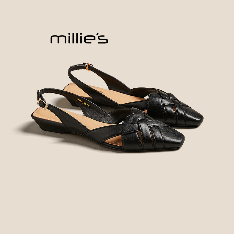 MILLIE'S/妙丽尖头平底凉鞋