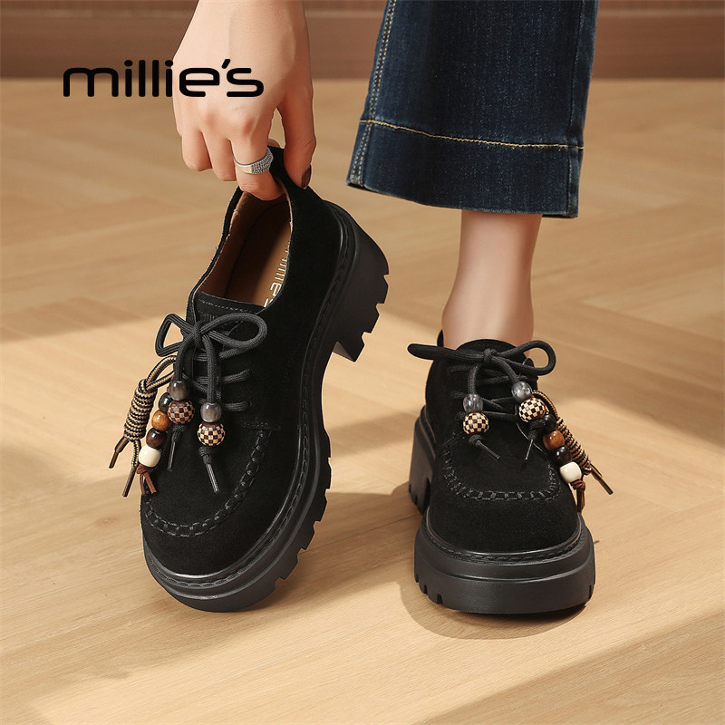 MILLIE'S/妙丽巨好看厚底乐福鞋