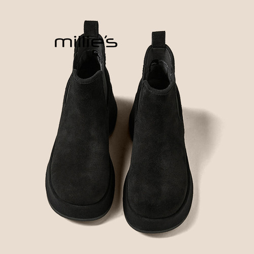 MILLIE'S/妙丽厚底切尔西短靴