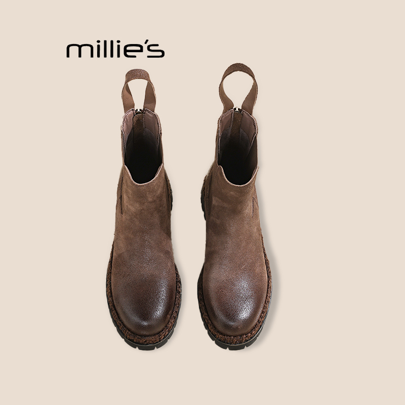 MILLIE'S/妙丽真皮马丁靴巨好看