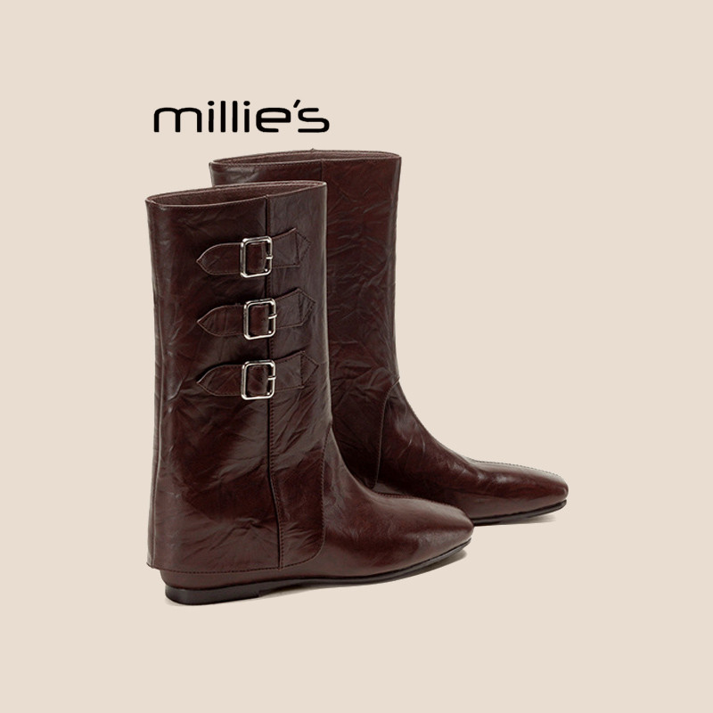 MILLIE'S/妙丽内增高裤管长靴
